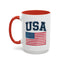 4th of July Mug - USA & Flag