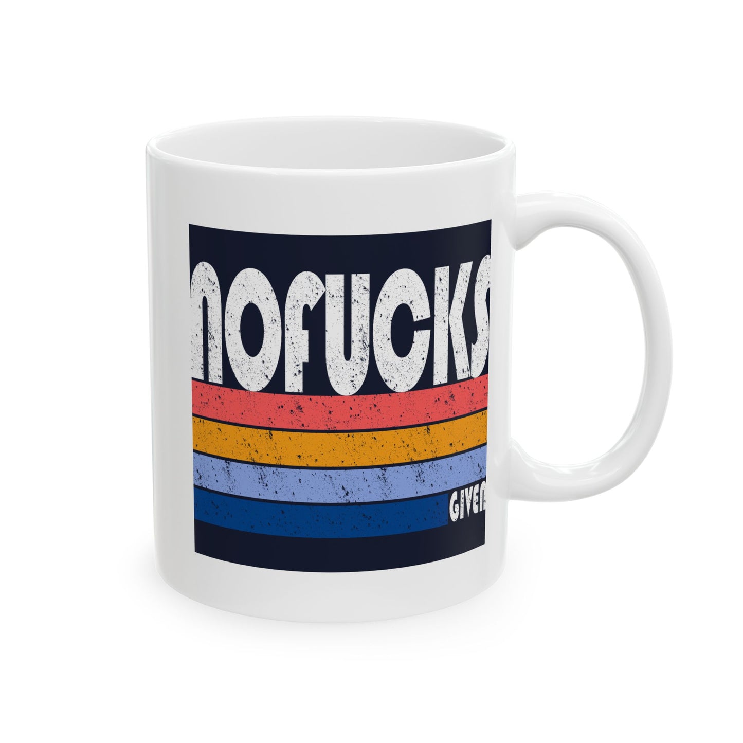 Adult Mug - No Fucks Given Retro