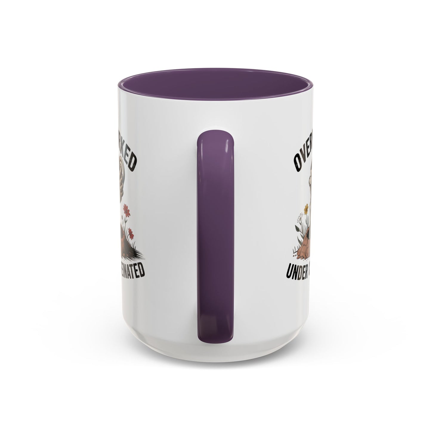 Humor Mug - Overworked and Under Caffeinated