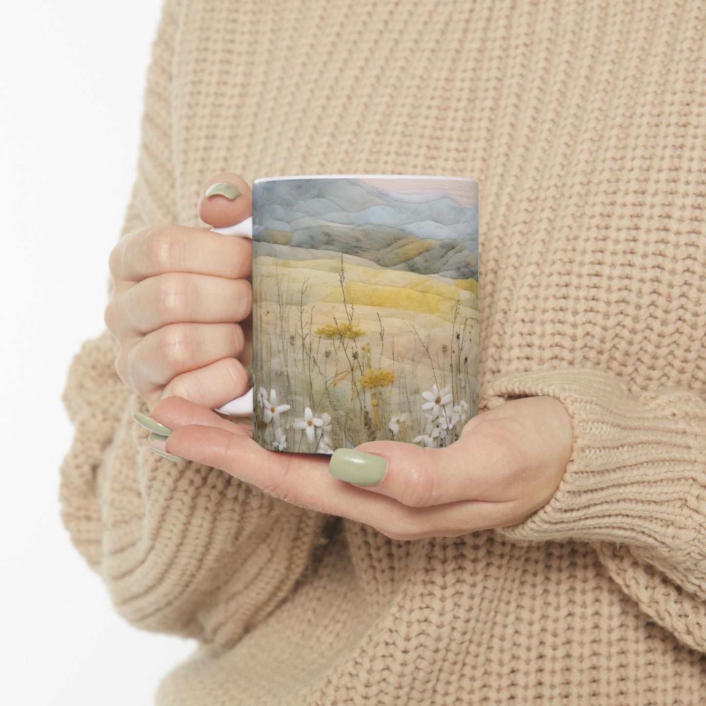 Artistic Mug - Felted Landscape