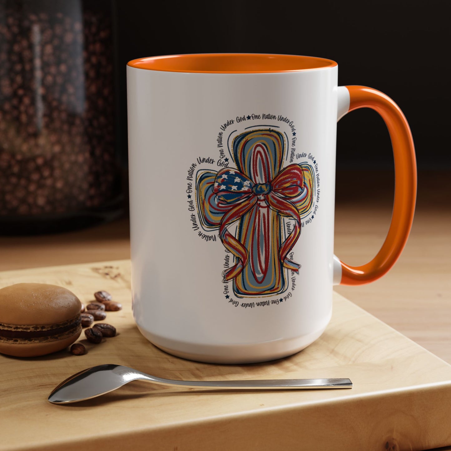 4th of July Mug - Christian Cross Bow