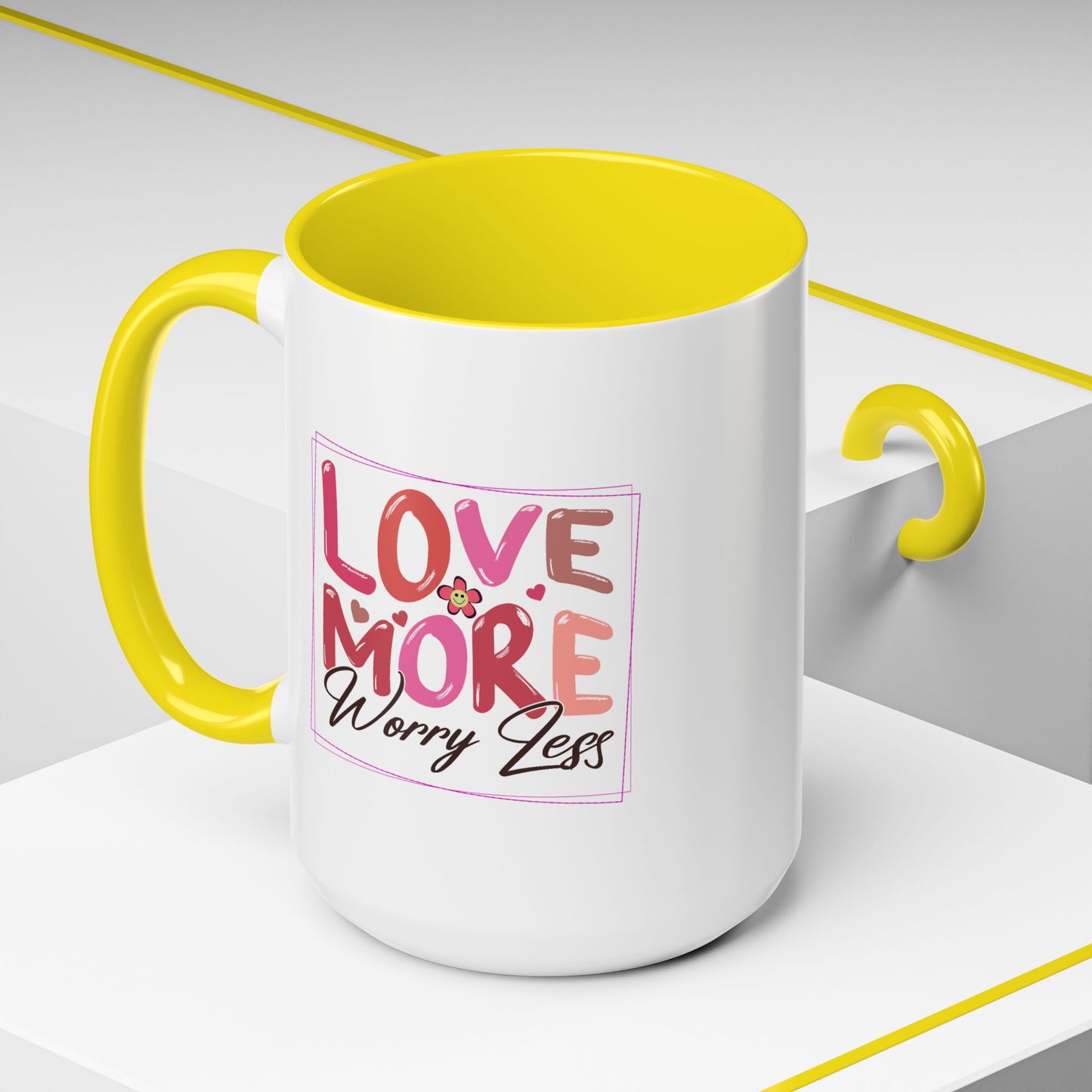 Wellness Mug - Love More Worry Less Frame