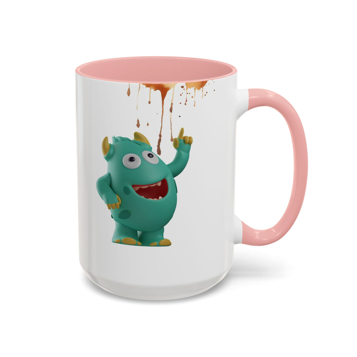 Humor Mug - Monster Drinks Coffee Spill