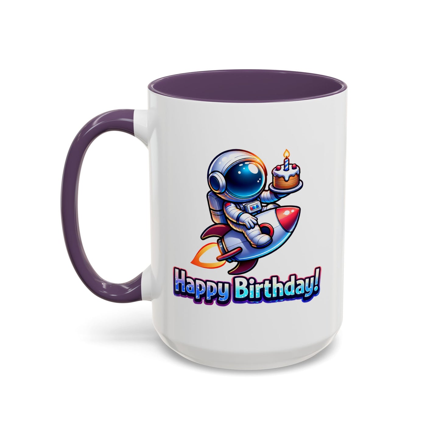 Birthday Mug - Astronaut Rocket