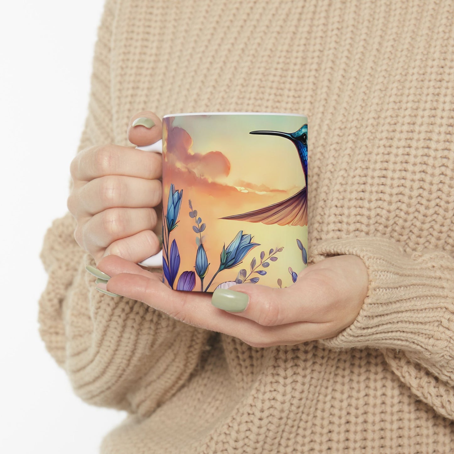 Artistic Mug - Colorful Hummingbird