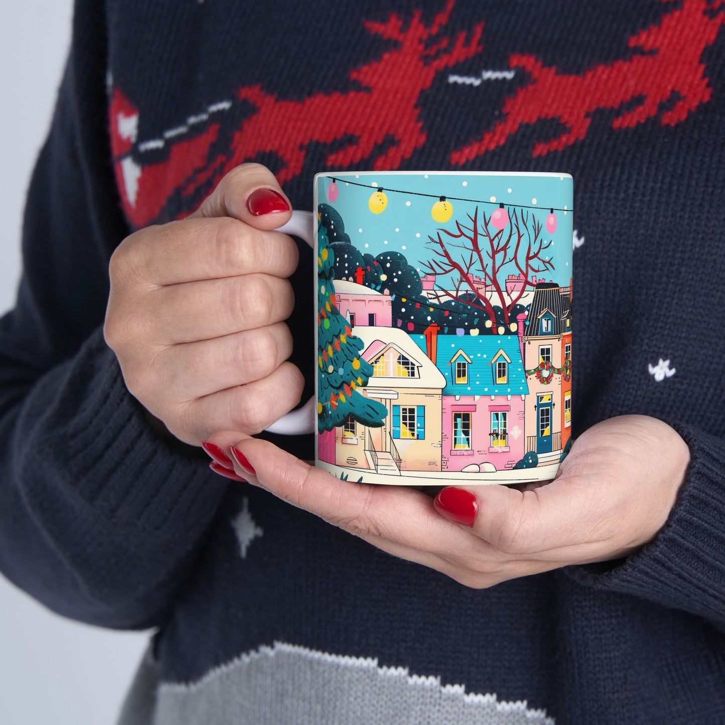 Christmas Mug - Christmas Town Wrap 1