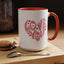 Valentine's Day Mug - Love You Heart Lettering