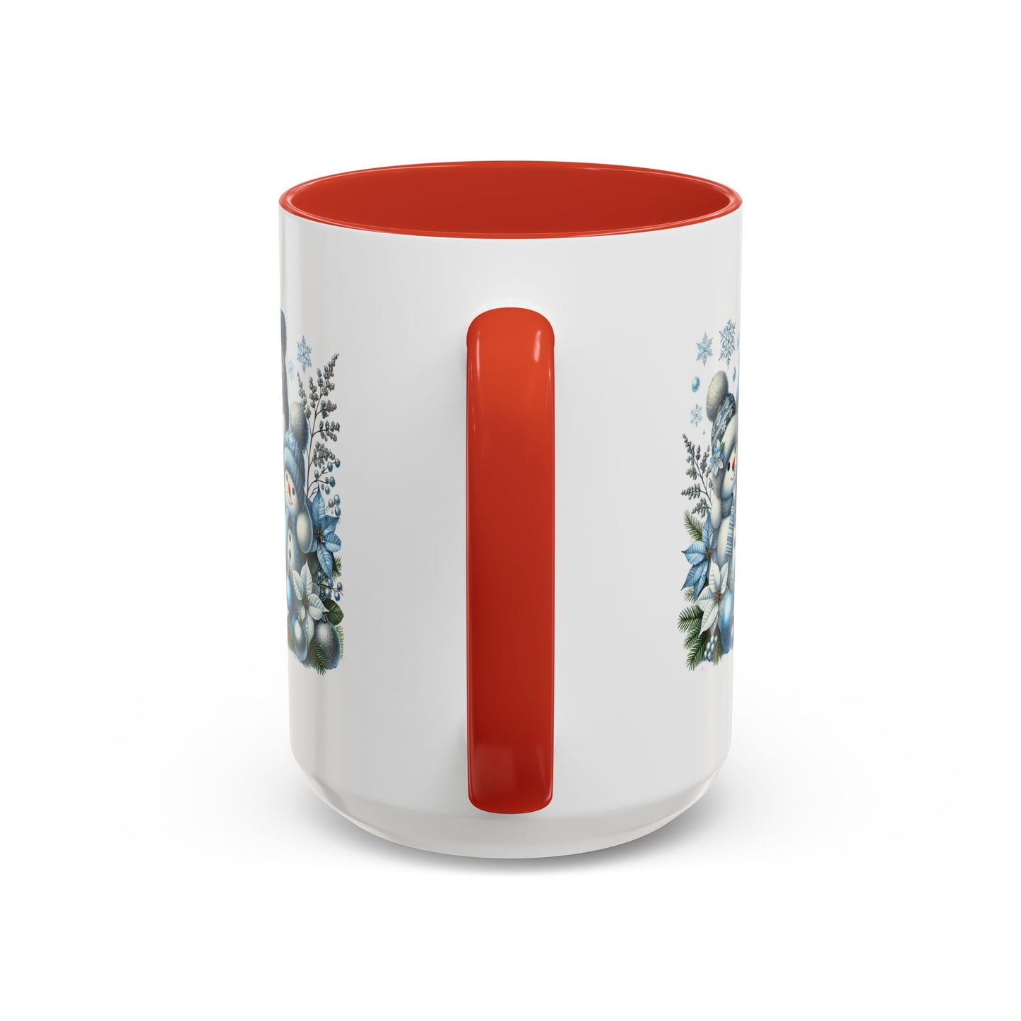 Christmas Mug - Blue Snowman Family