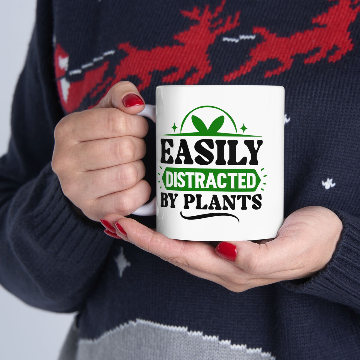 Humor Mug - Easily Distracted By Plants