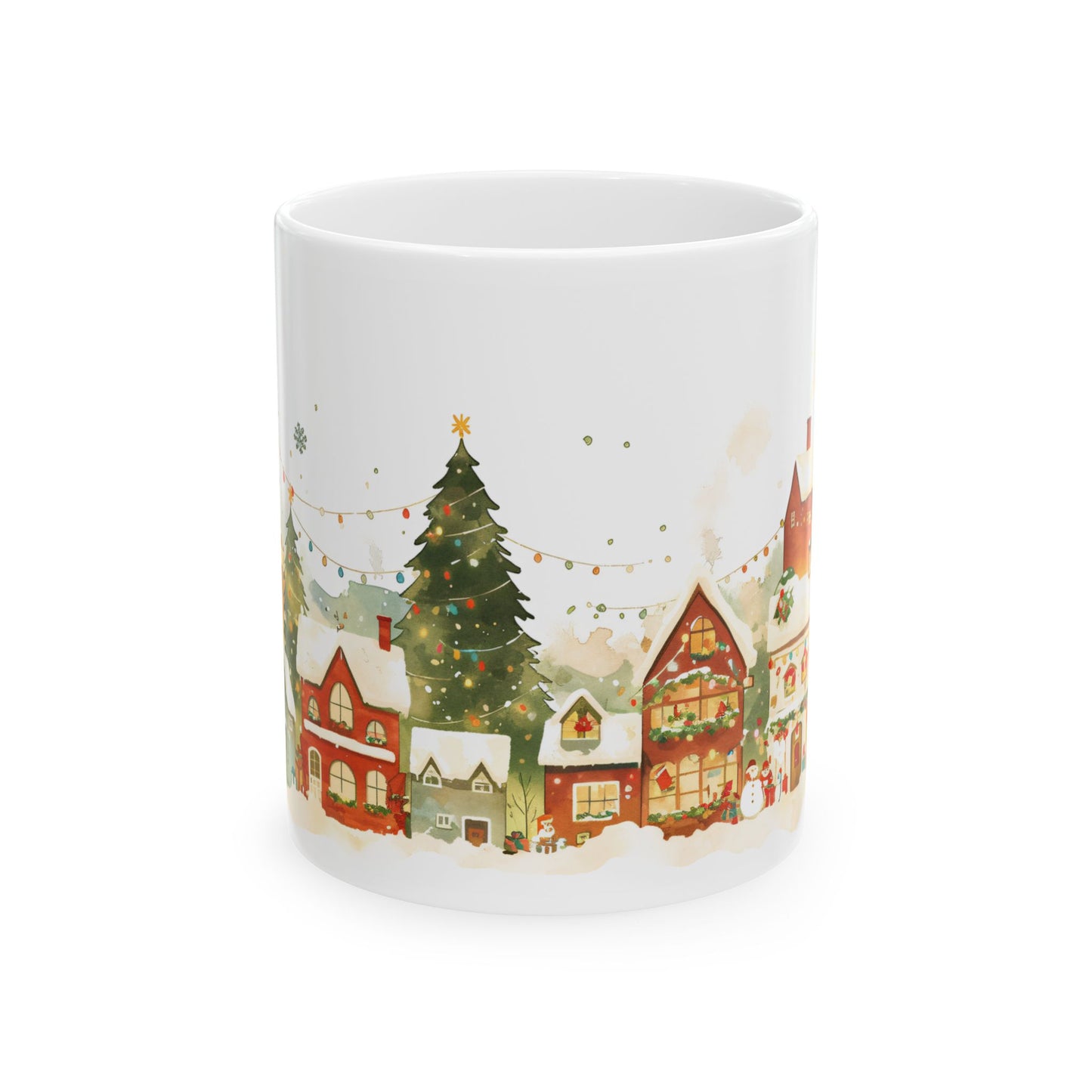 Christmas Mug - Snowy Village Wrap