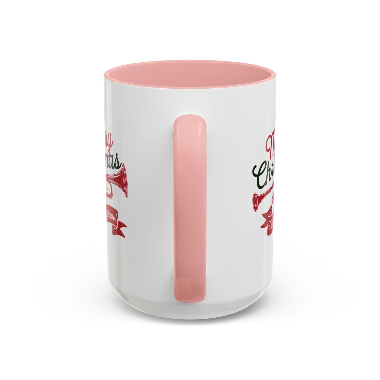 Christmas Mug - Red & Green Text Trumpet