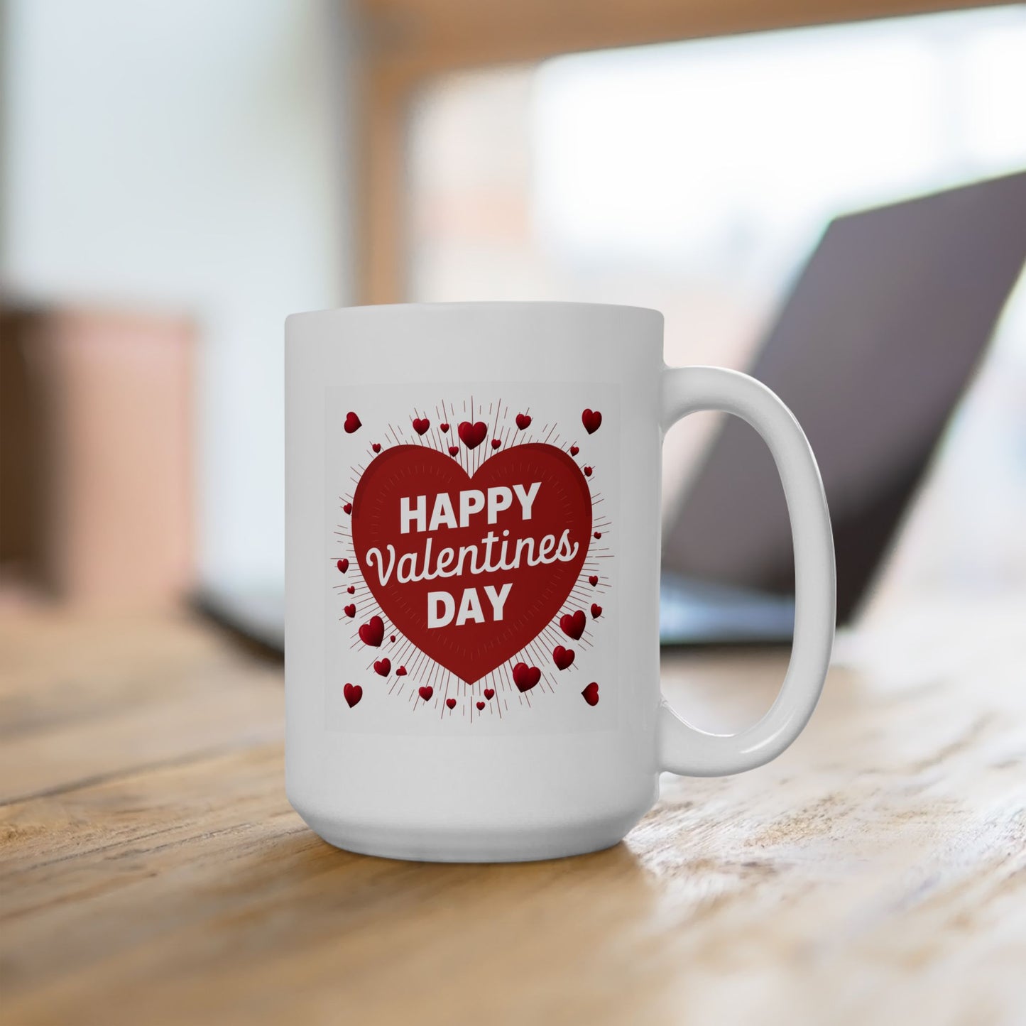 Valentine's Day Mug - Happy Red Hearts