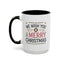 Christmas Mug - We Wish You a Merry Christmas Blue Green & Red Text