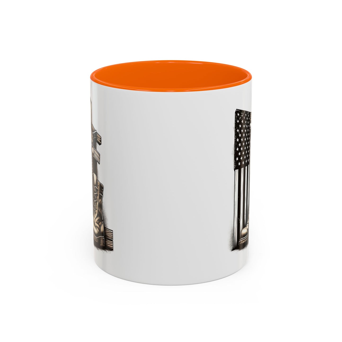 4th of July Mug - Fallen Soldier Boots Flag