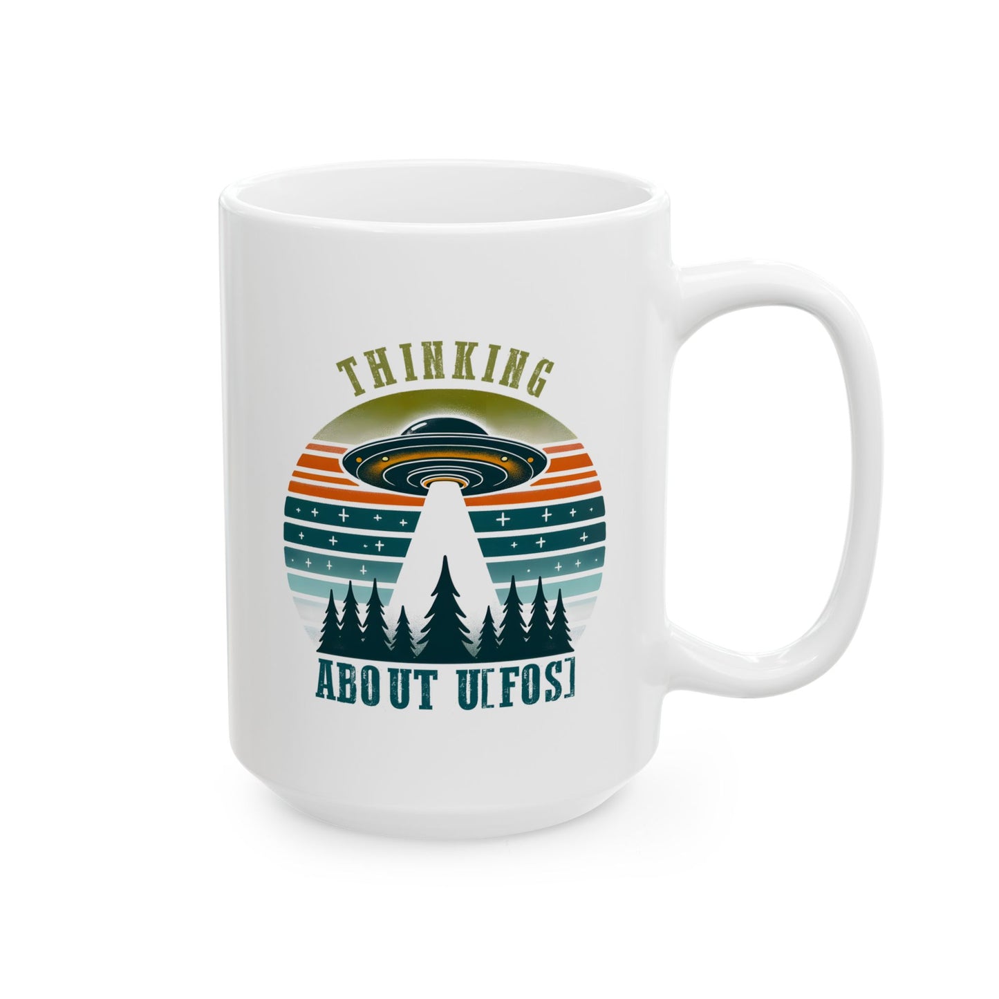 Alien Mug - Thinking About UFOS!