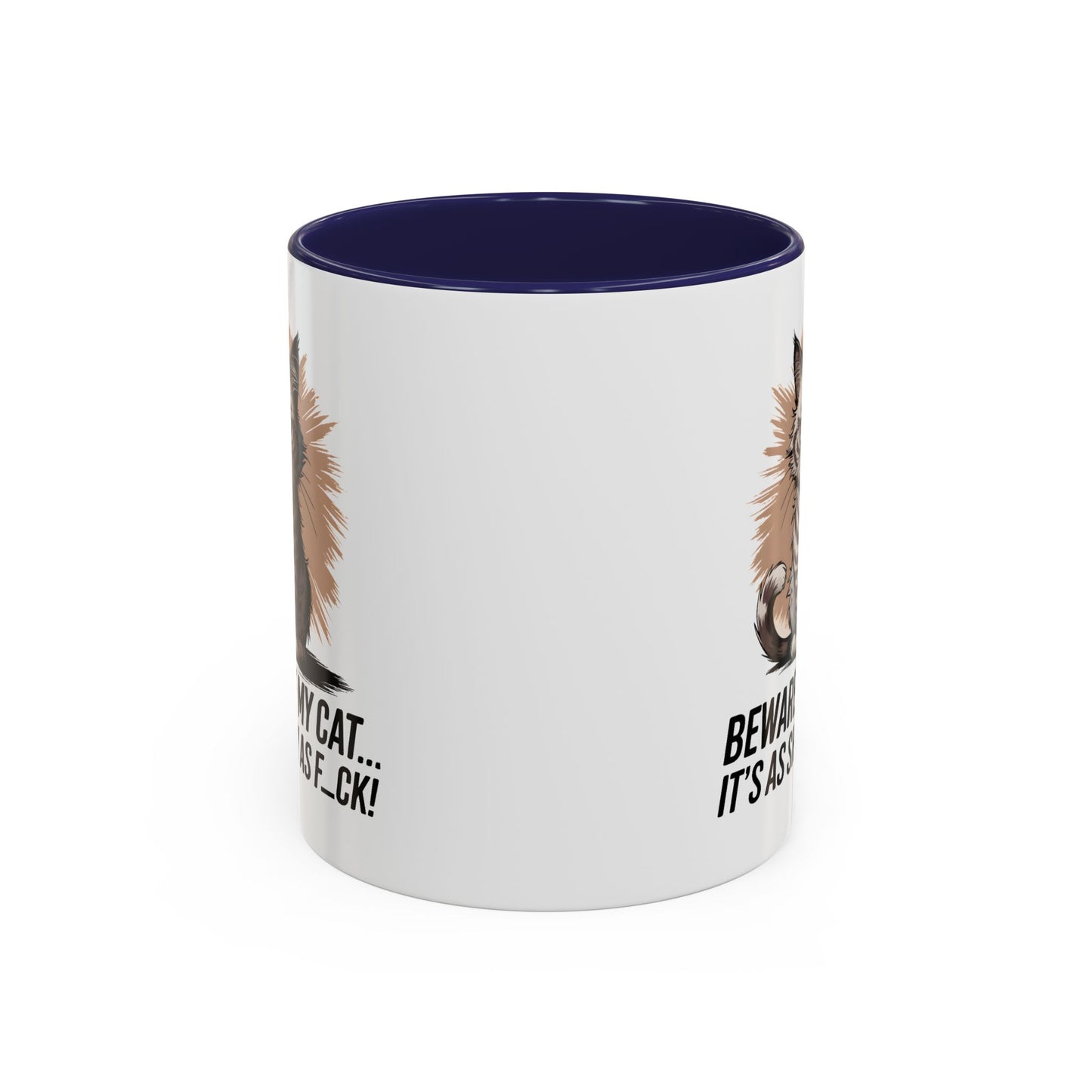 Humor Mug - Beware of My Cat
