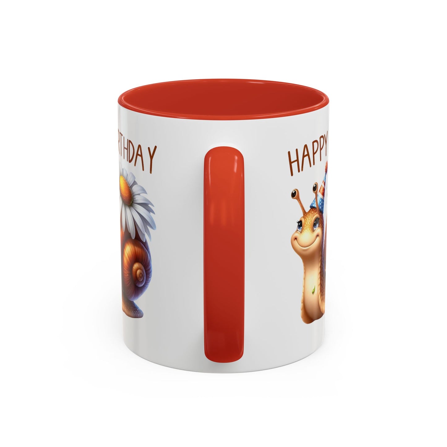 Birthday Mug - Snail Flower