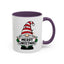 Christmas Mug - Merry Christmas Black Text Gnome Lights