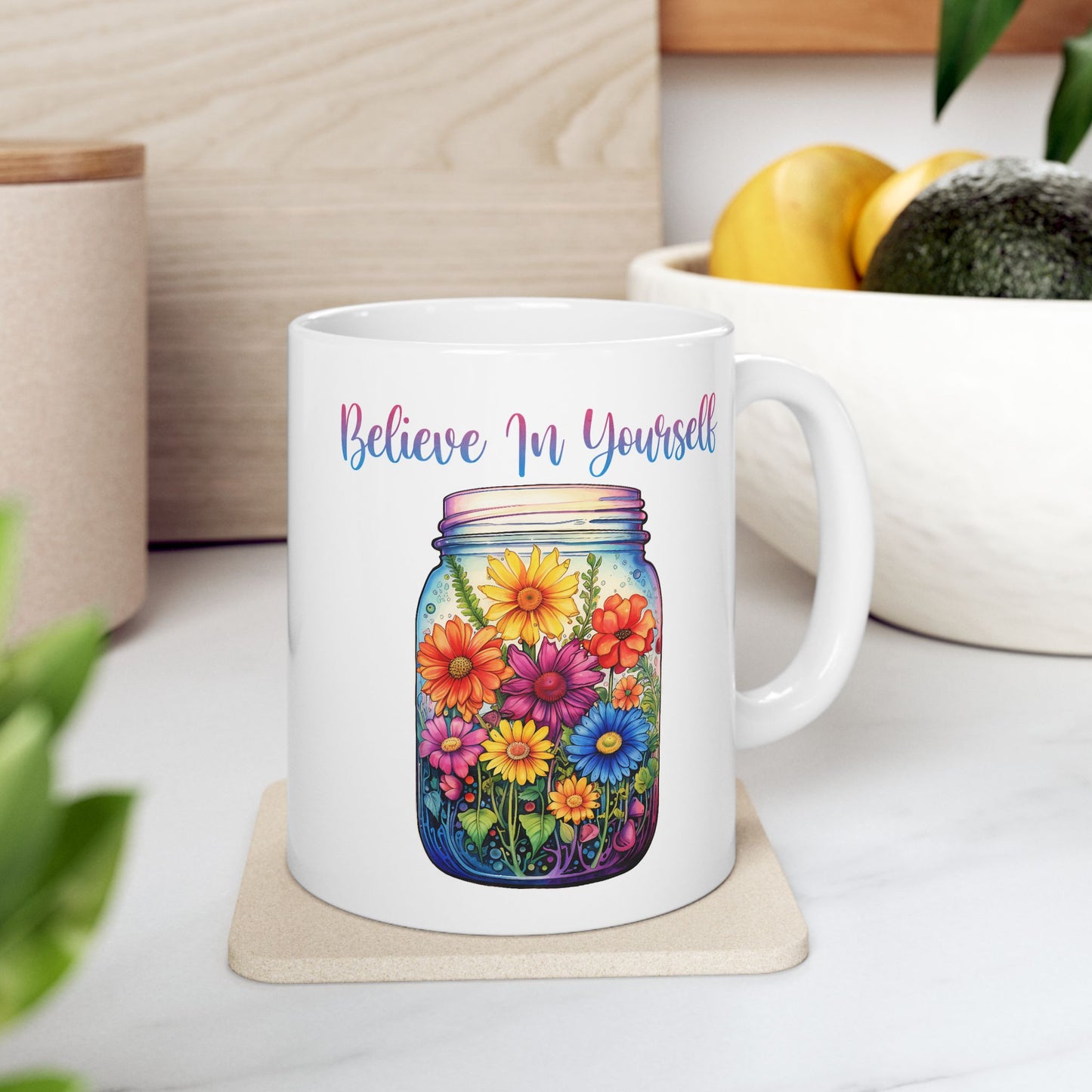 Motivation Mug - Believe In Yourself Jar