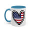 4th of July - Heart Flag