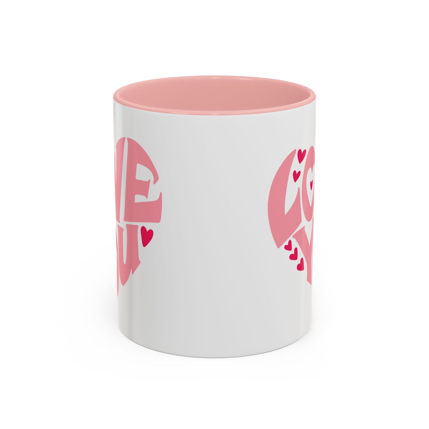 Valentine's Day Mug - Love You Heart Lettering