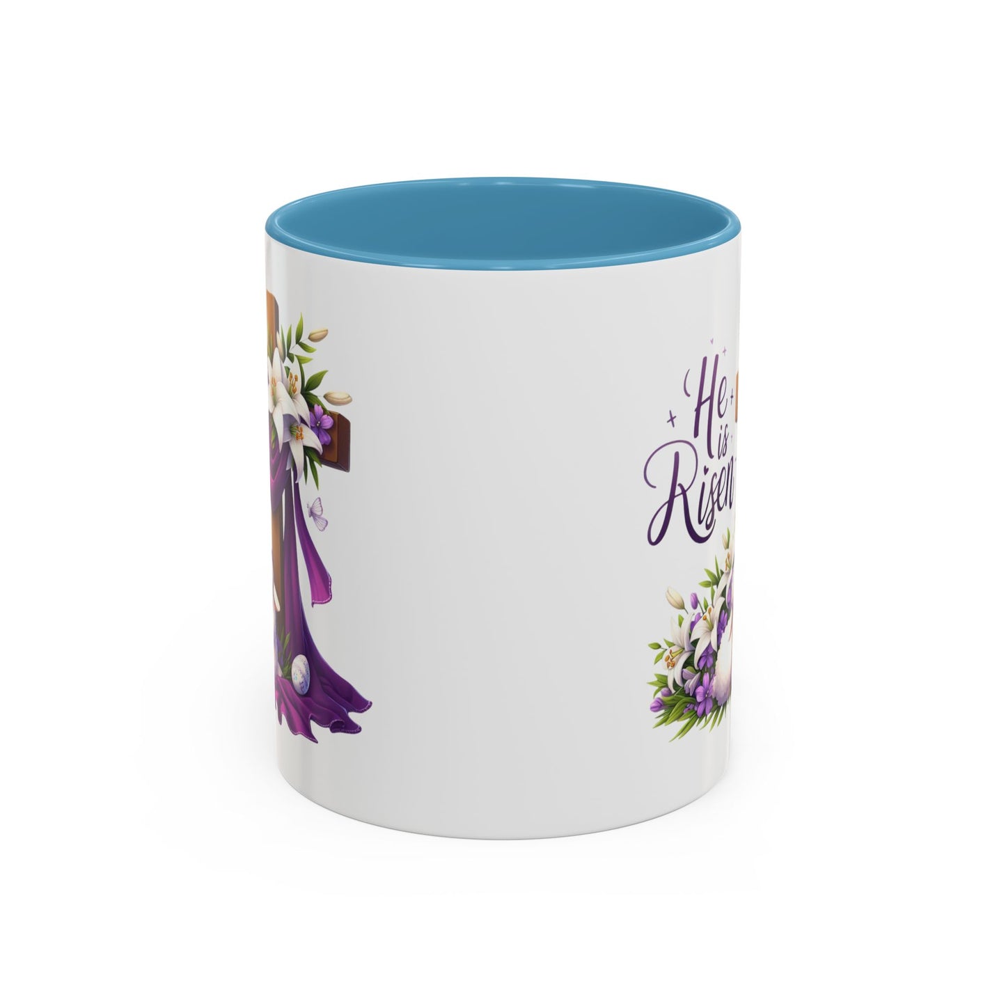 Easter Mug - He Is Risen Cross
