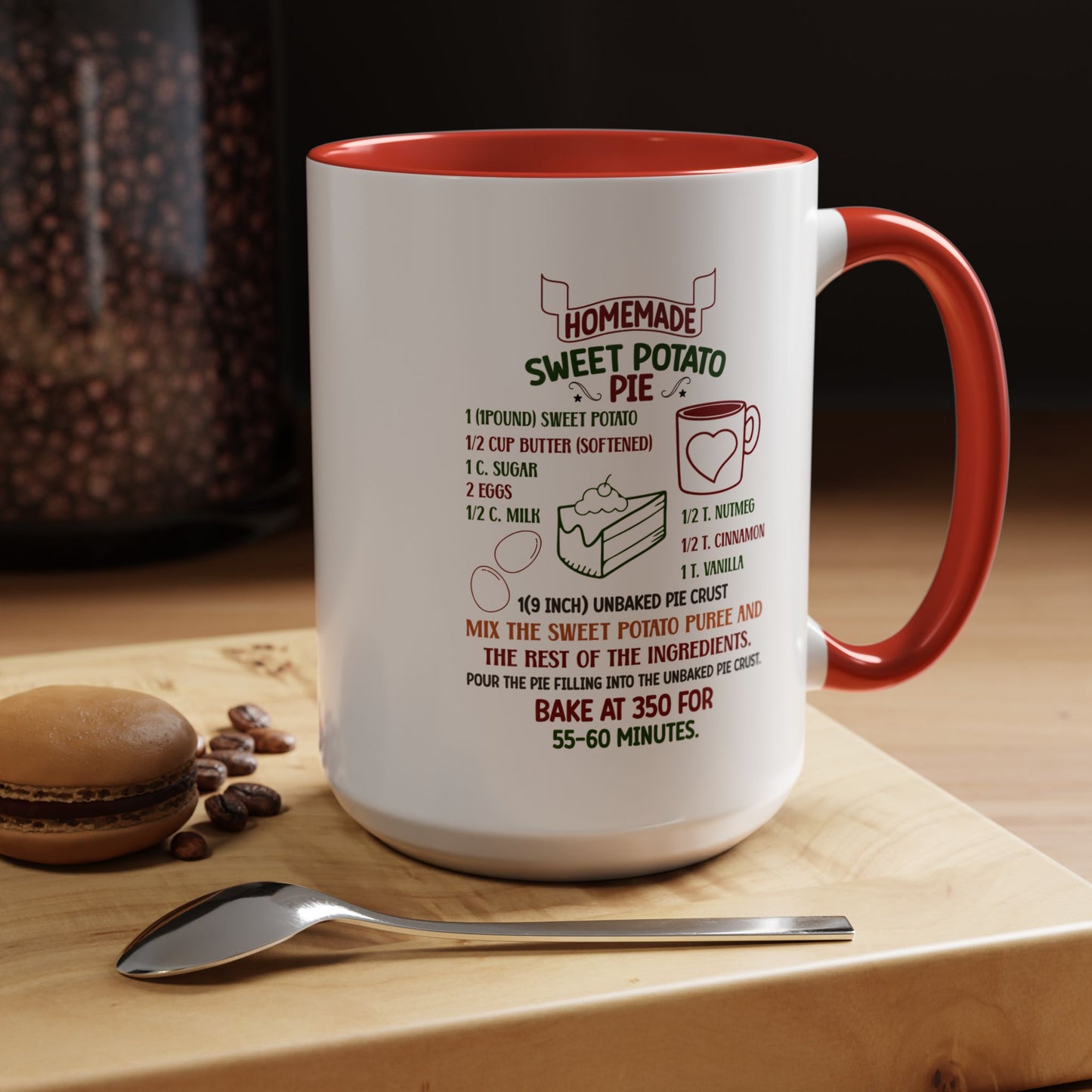 Christmas Mug - Homemade Sweet Potato Pie Recipe