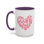 Valentine's Day Mug - Love You Heart Lettering