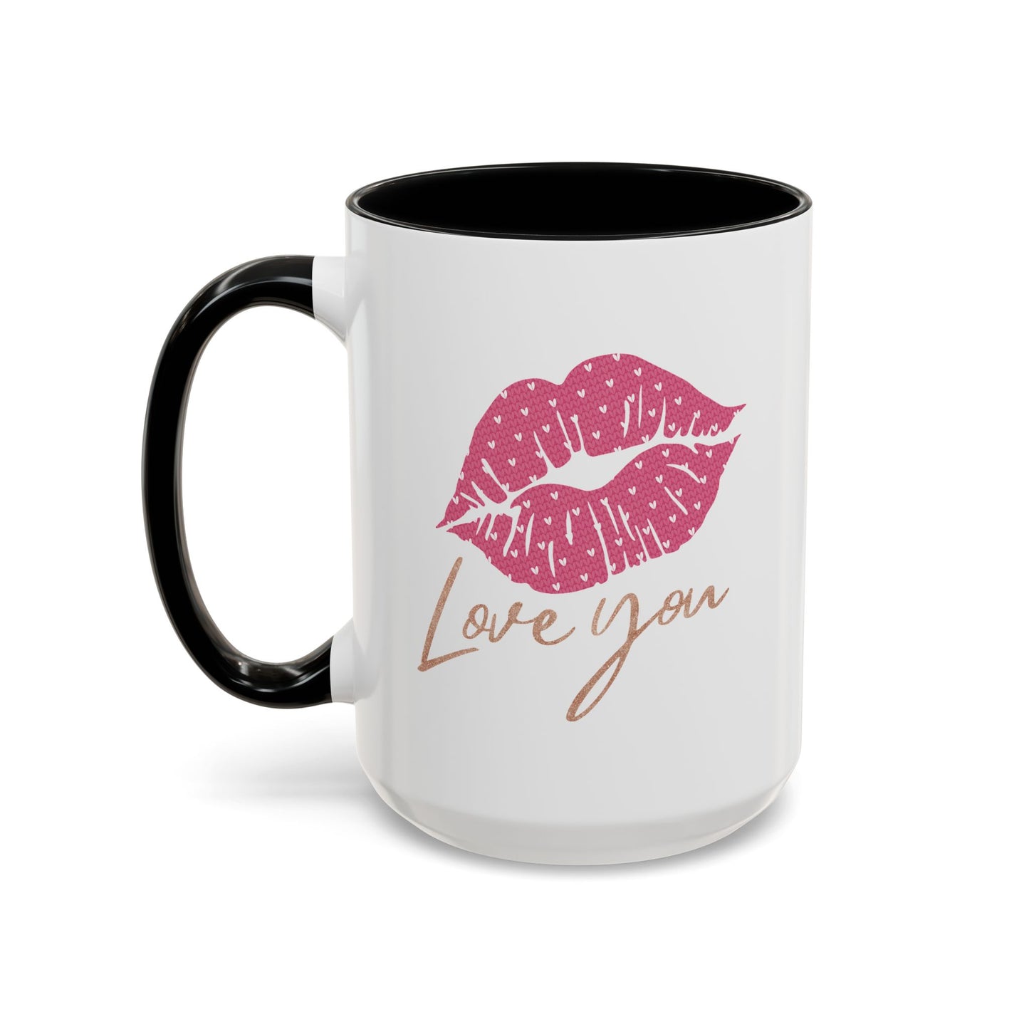 Valentine's Day Mug - Love You Lips Kiss