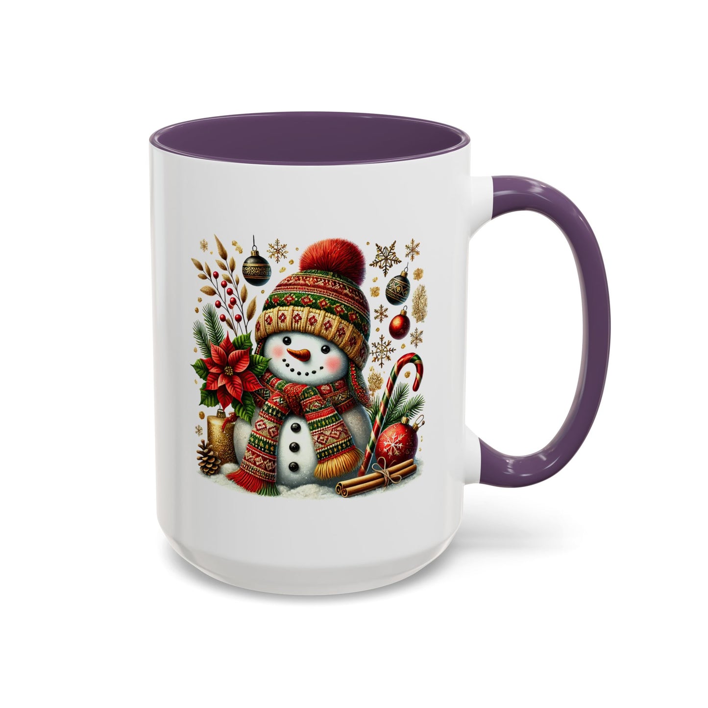 Christmas Mug - Snowman with Christmas Decorations