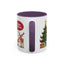 Christmas Mug - Happy Holidays Callout Santa Tree Presents Reindeer