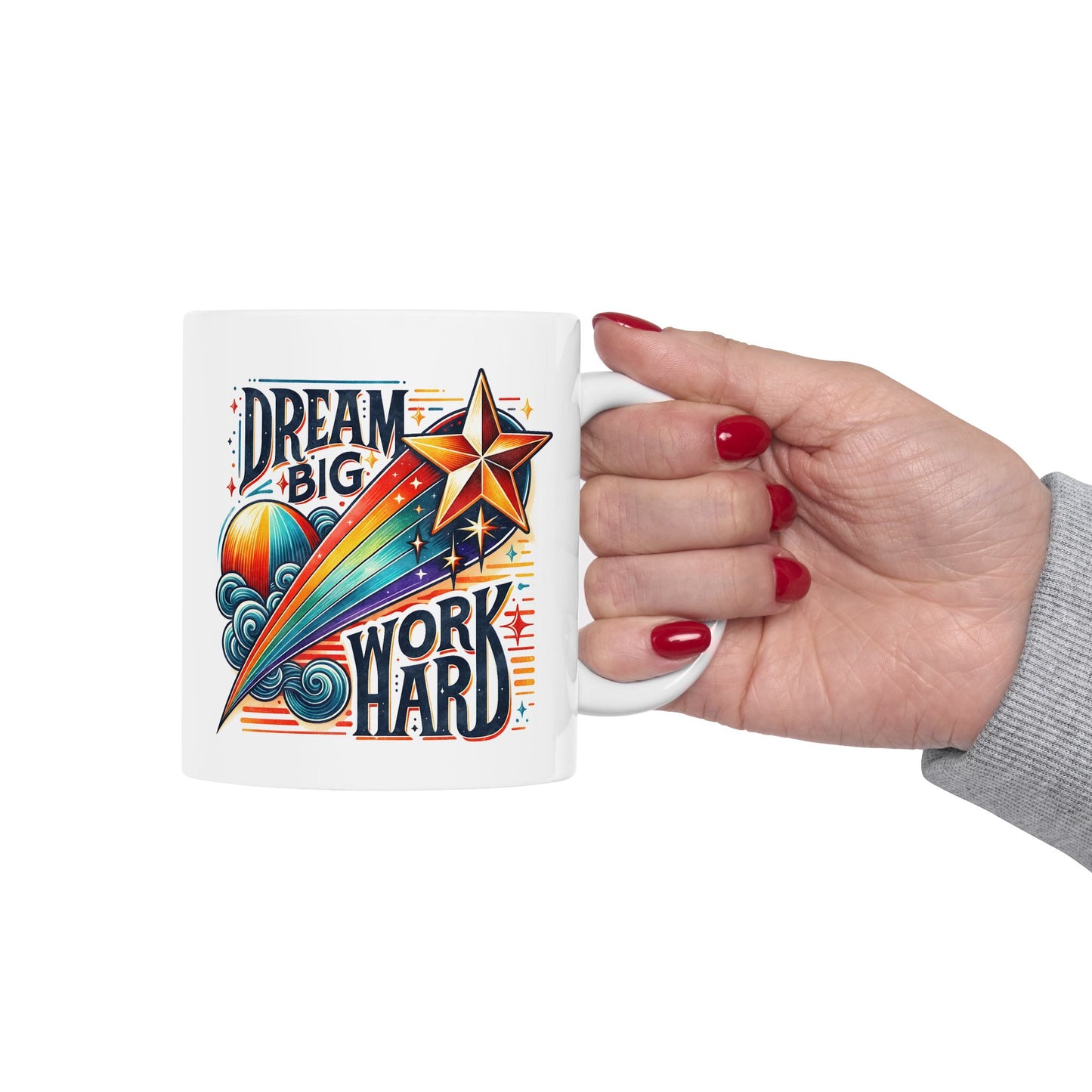 Motivation Mug - Dream Big work Hard 2