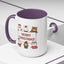 Christmas Mug - Merry Christmas Red & Green Text Santa Cute Animals