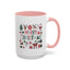 Christmas Mug - Merry Christmas Red White & Green Text Collage