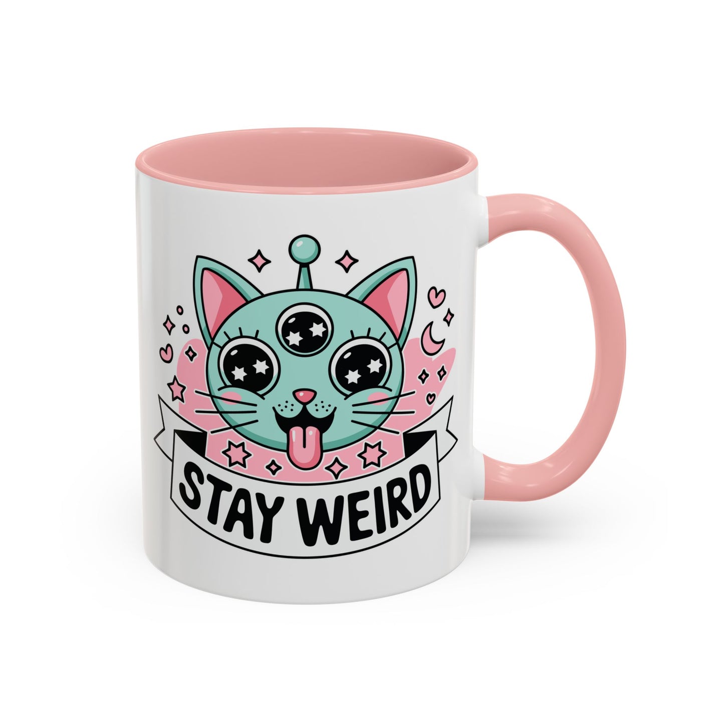 Alien Mug - Stay Weird Alien Cat