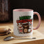 Christmas Mug - Merry Christmas Green & Red Text Cute Animals