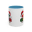 Christmas Mug - Merry Christmas Red Yellow & Blue Text Red Hats