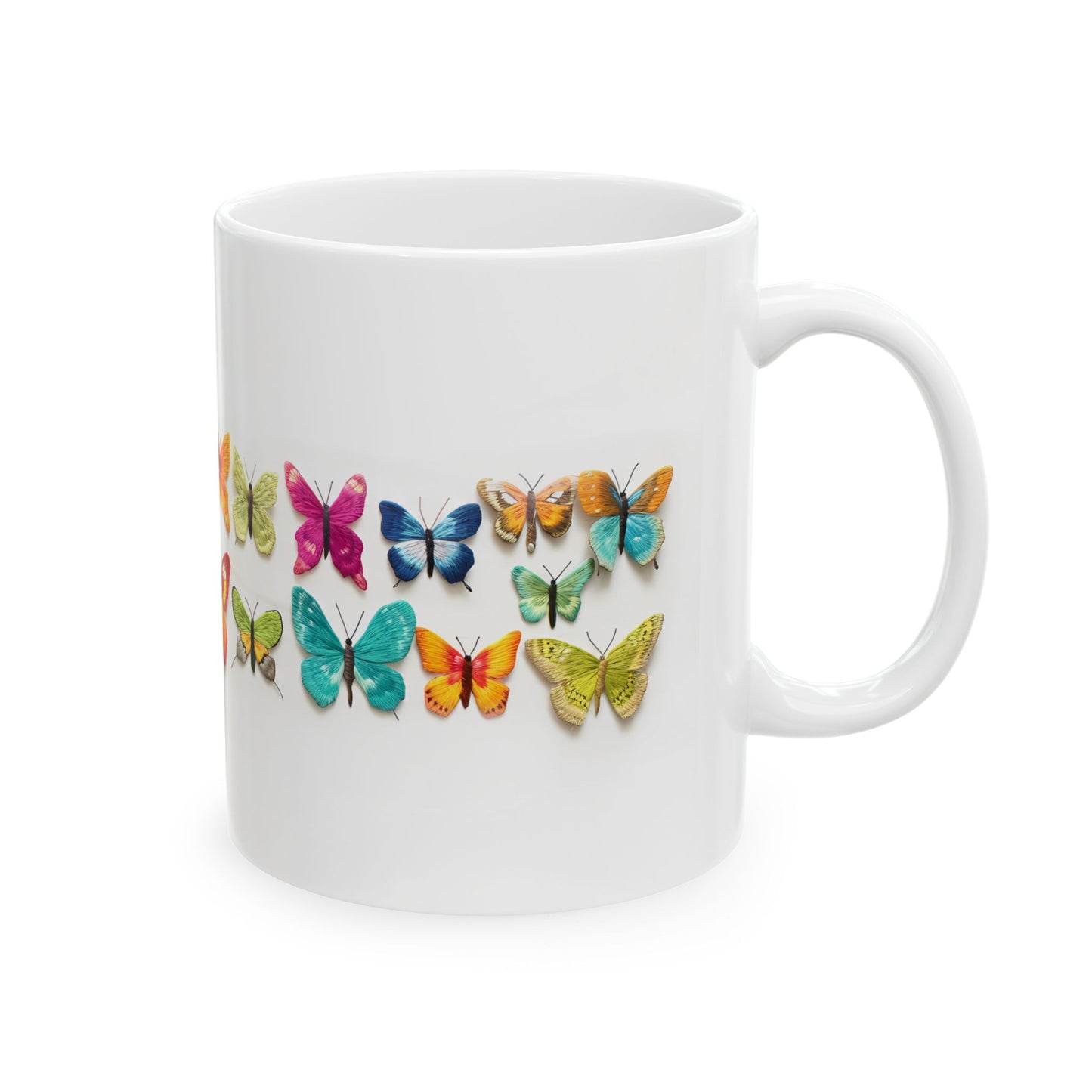 Artistic Mug - Felted Butterflies