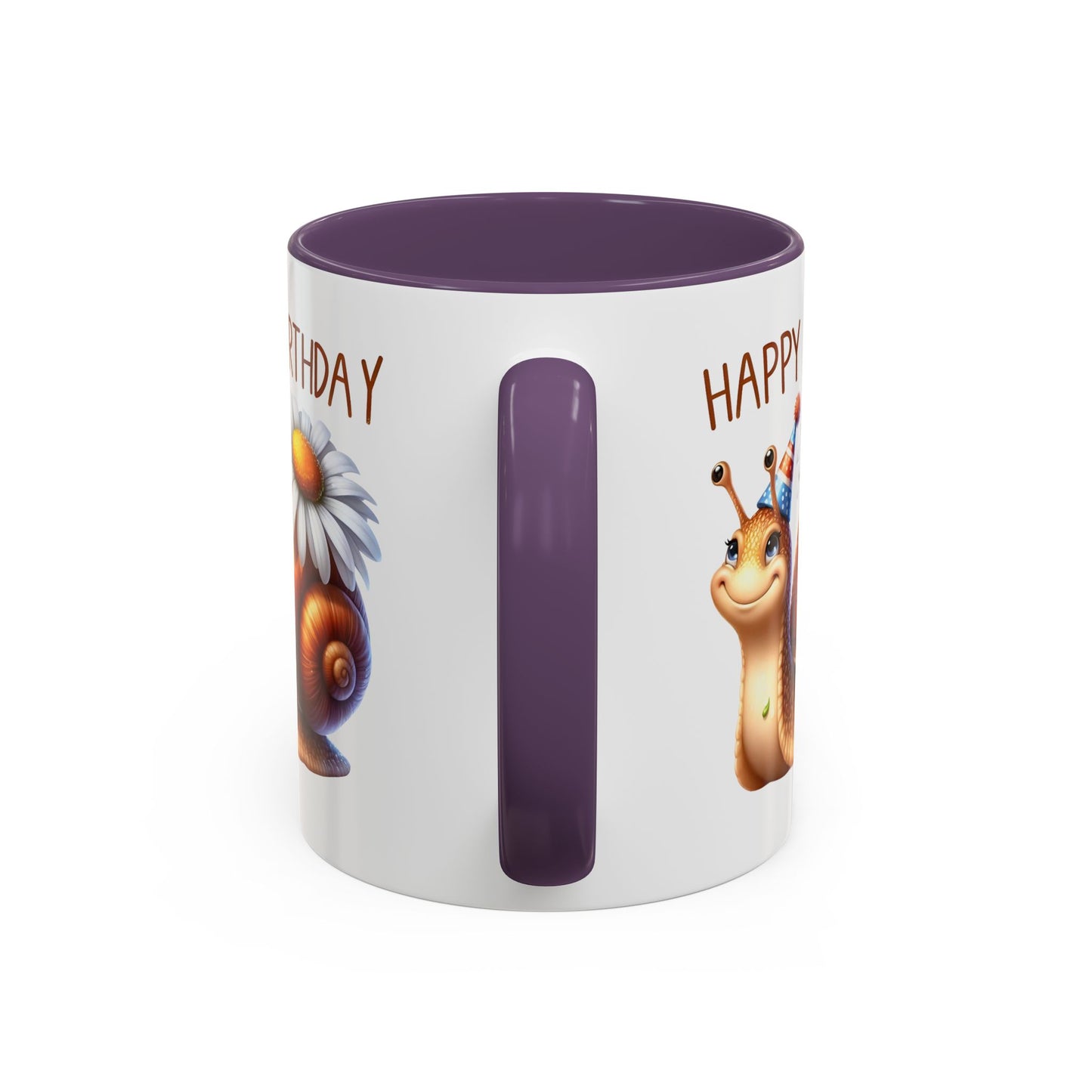 Birthday Mug - Snail Flower