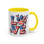 4th of July Mug - Animal Love USA Flag