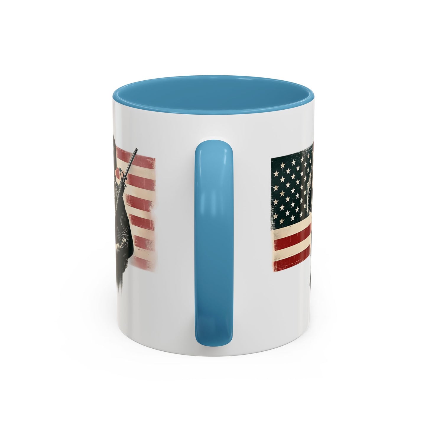 4th of July Mug - Soldier American Flag