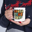 Motivation Mug - Never Give Up Spray paint