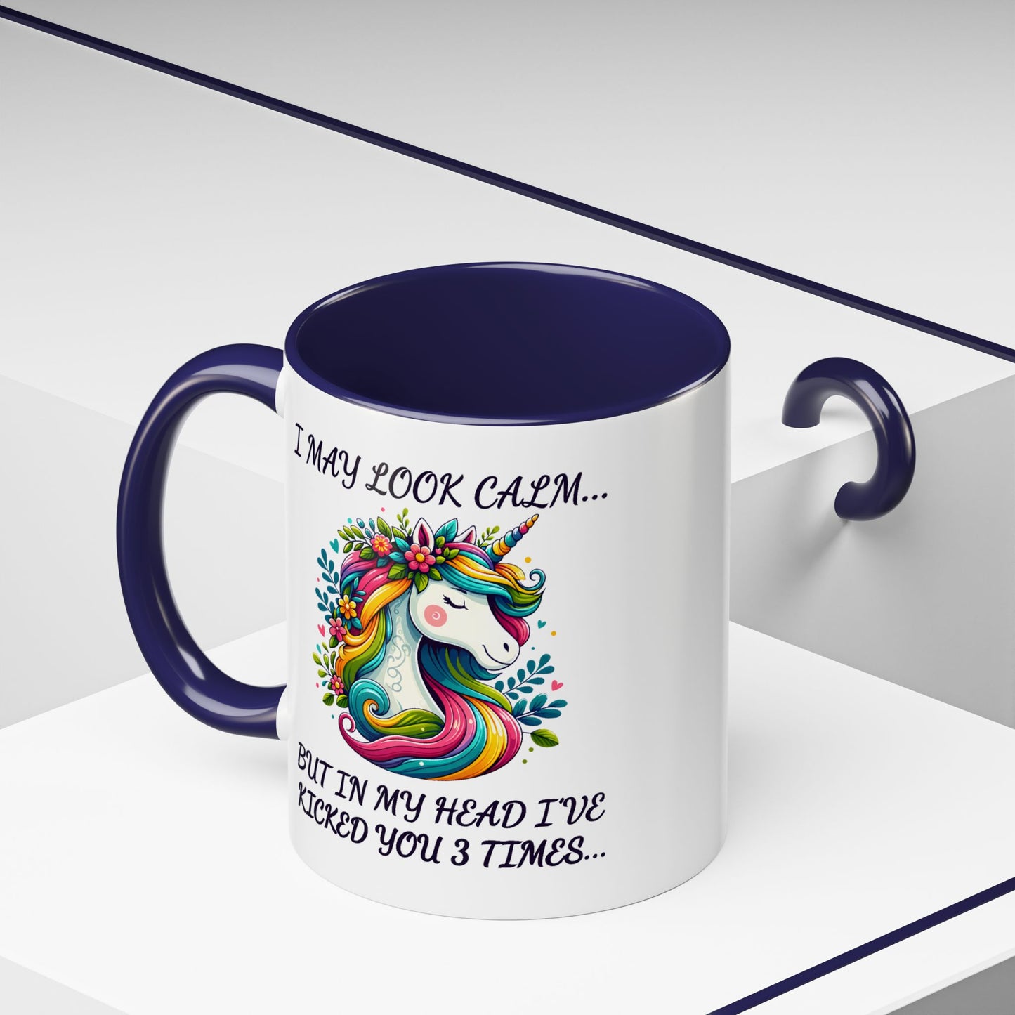 Adult Mug - I may Look Calm Unicorn