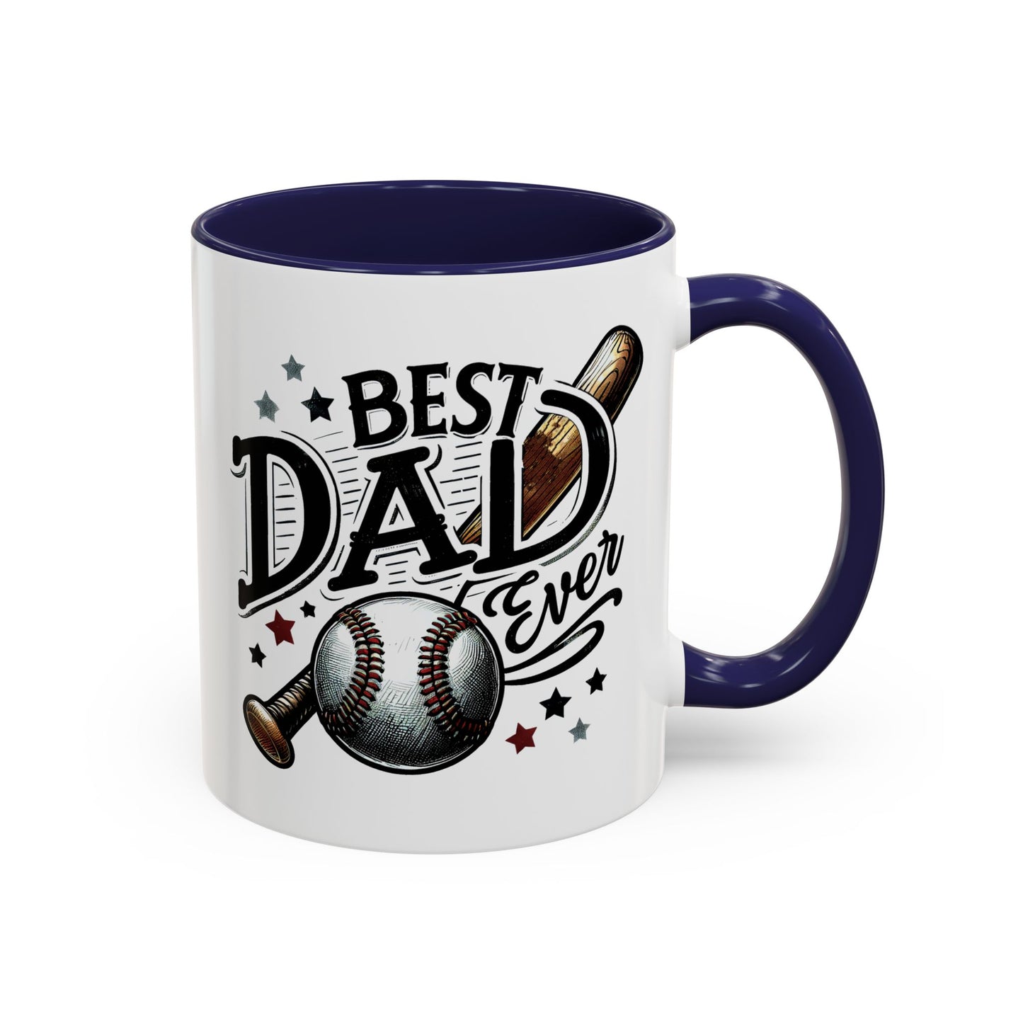 Father's Day Mug - Best Dad Ever Baseball
