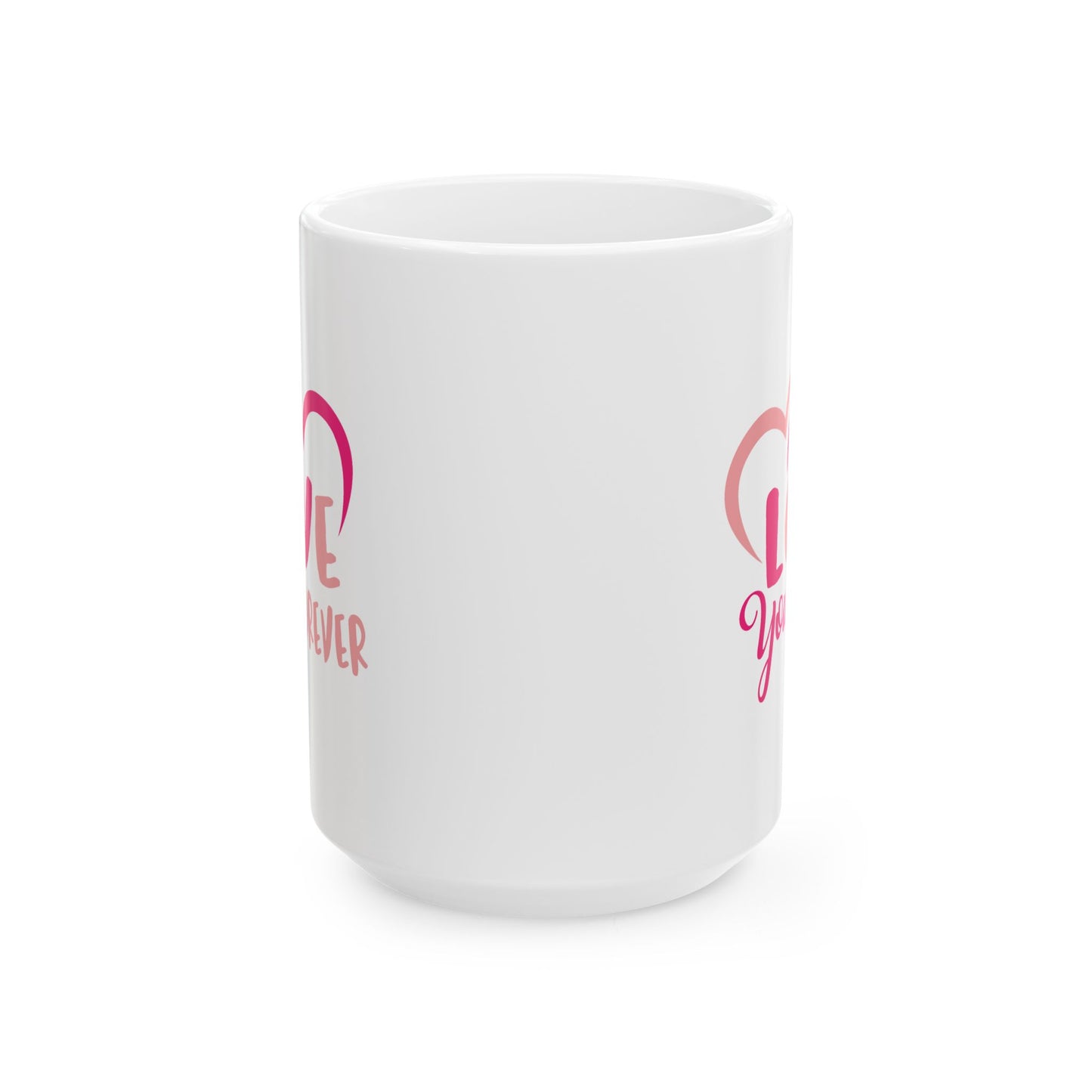 Valentine's Day Mug - Love You Forever Hearts