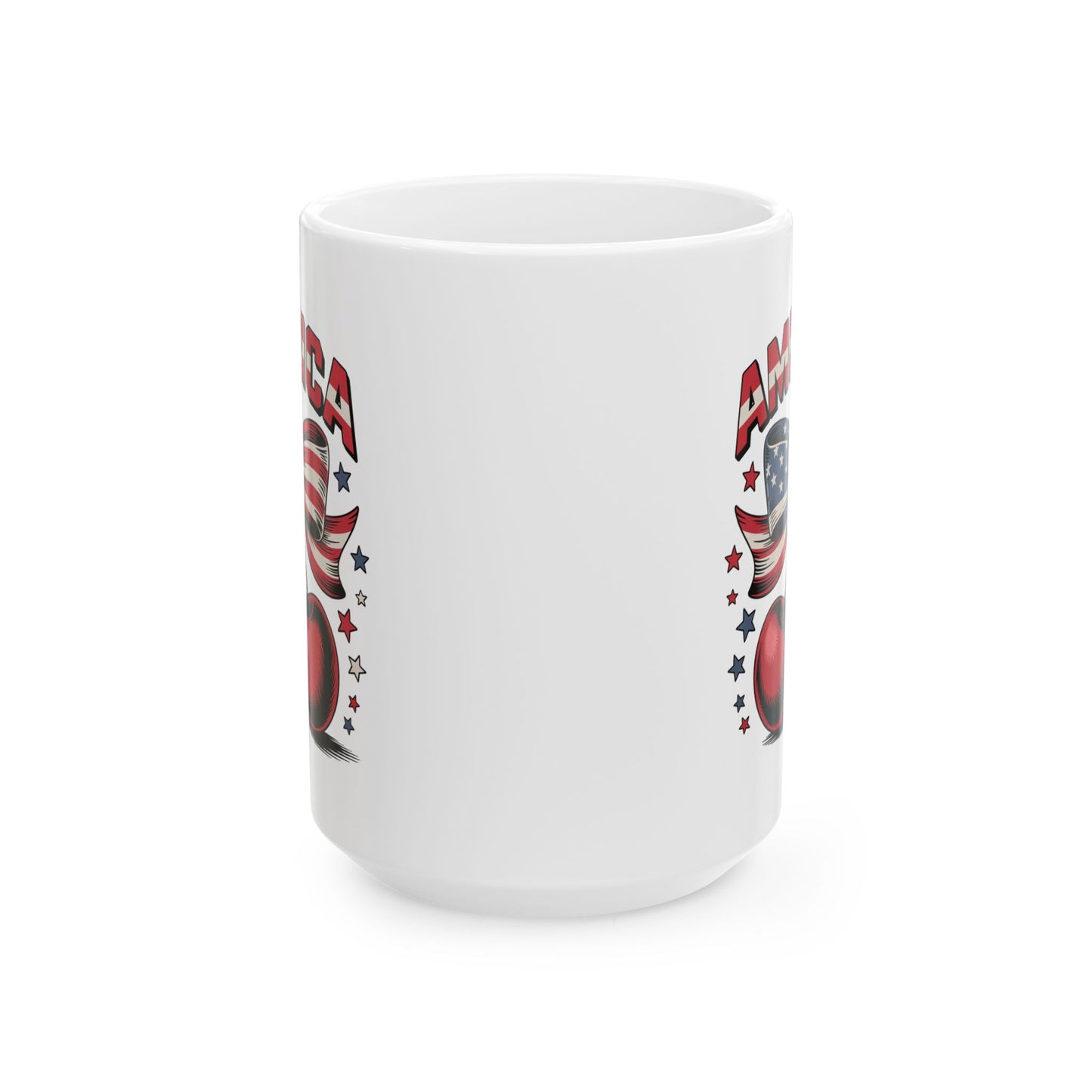 4th of July Mug - America Cherry Bow