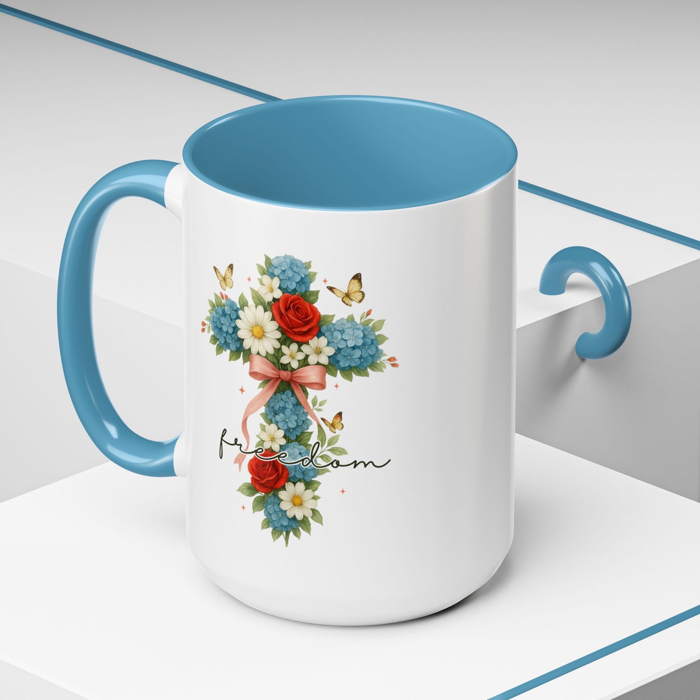 4th of July Mug - Freedom Cross
