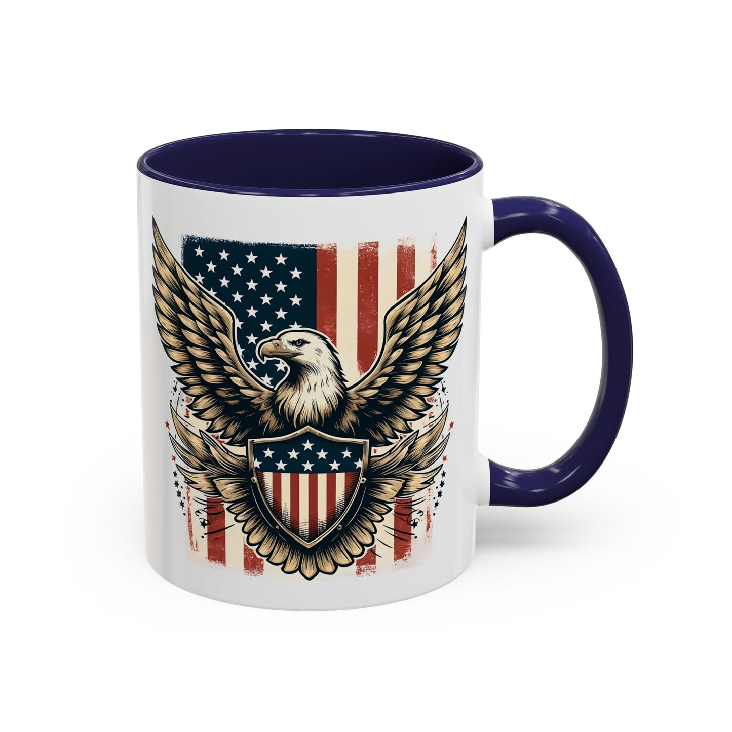 4th of July Mug - American Bald Eagle Flag 9