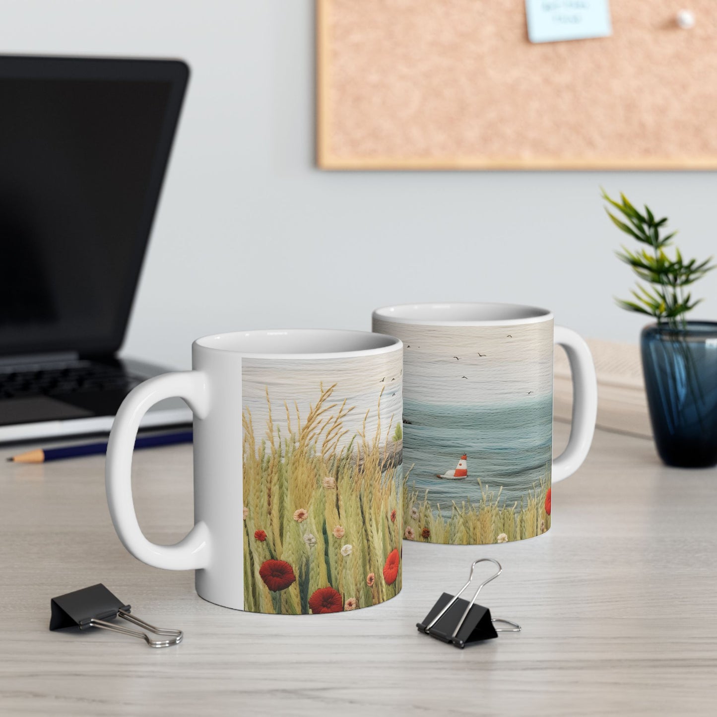 Artistic Mug - Felted Lighthouse 7