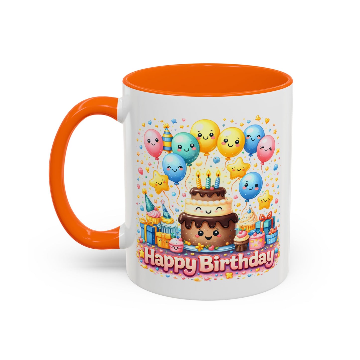 Birthday Mug - Cake and Balloons